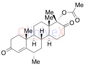 (17alpha)-Hydroxy-6alpha,17a-dimethyl-D-homoandrost-4-ene-3,17-dione 17-Acetate