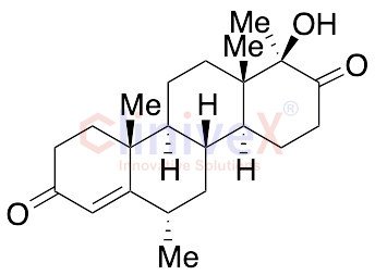 (17abeta)-Hydroxy-6alpha,17a-dimethyl-D-homoandrost-4-ene-3,17-dione