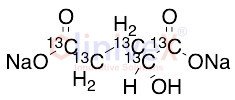 (2R)-2-Hydroxyglutaric Acid Disodium Salt-13C5