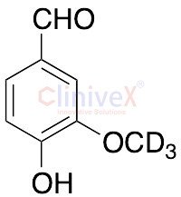 4-Hydroxy-3-methoxybenzaldehyde-d3