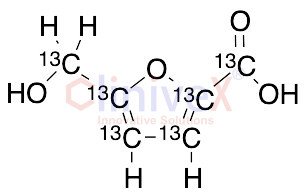 5-Hydroxymethyl-2-furancarboxylic Acid-13C6
