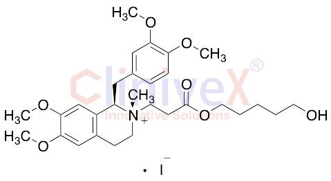 trans-N-3-((5-Hydroxypentyl)oxy)-3-oxopropyl (R)-Laudanosinium Iodide