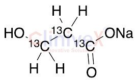 3-Hydroxypropionic Acid-13C3 Sodium Salt
