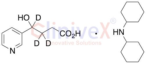 rac 4-Hydroxy-4-(3-pyridyl)butanoic-d3 Acid Dicyclohexylamine Salt (d3 Major)