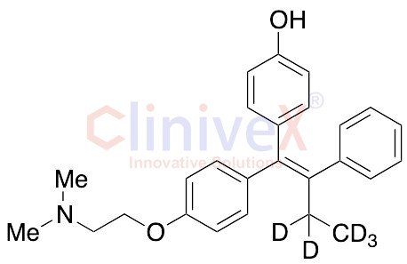 (E)-4-Hydroxy Tamoxifen-d5 (Contains up to 10% Z isomer)