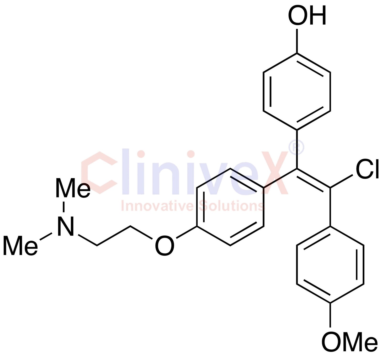 N,N-Dimethyl-4-hydroxymethoxy Clomiphene (~90%, contains ~10% Z-isomer)