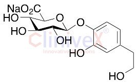 3’-Hydroxytyrosol 4’-Glucuronide Sodium Salt