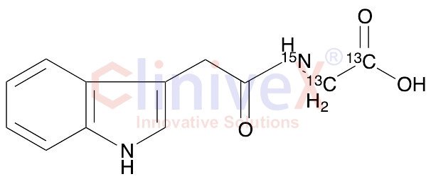 N-(3-Indolylacetyl)glycine-13C2 ,15N