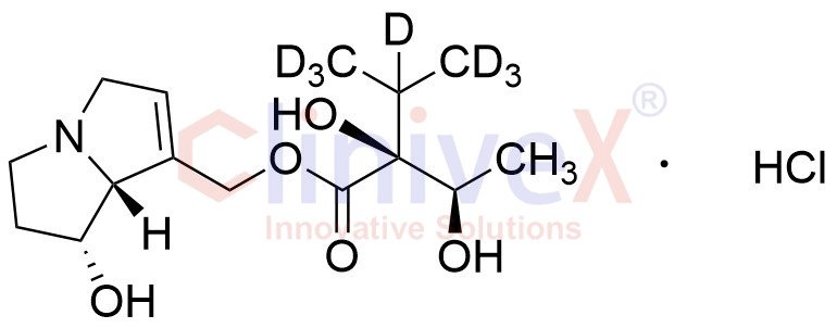 ((1R,7aR)-1-hydroxy-2,3,5,7a-tetrahydro-1H-pyrrolizin-7-yl)methyl (S)-2-hydroxy-2-((R)-1-hydroxyethyl)-3-(methyl-d3)butanoate-3,4,4,4-d4 hydrochloride salt