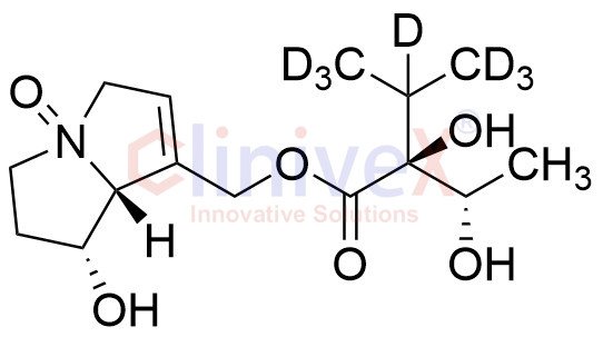 (1R,7aR)-1-hydroxy-7-((((S)-2-hydroxy-2-((R)-1-hydroxyethyl)-3-(methyl-d3)butanoyl-3,4,4,4-d4)oxy)methyl)-2,3,5,7a-tetrahydropyrrolizine 4(1H)-oxide