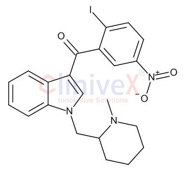 (2-Iodo-5-nitrophenyl)[1-[(1-methyl-2-piperidinyl)methyl]-1H-indol-3-yl]methanone
