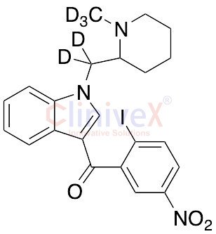 (2-Iodo-5-nitrophenyl)[1-[(1-methyl-2-piperidinyl)methyl]-1H-indol-3-yl]methanone-d5