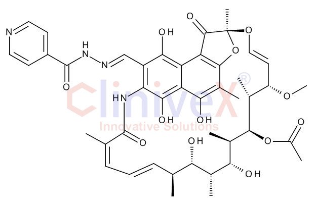 3-(Isonicotinoylhydrazonomethyl) Rifamycin
