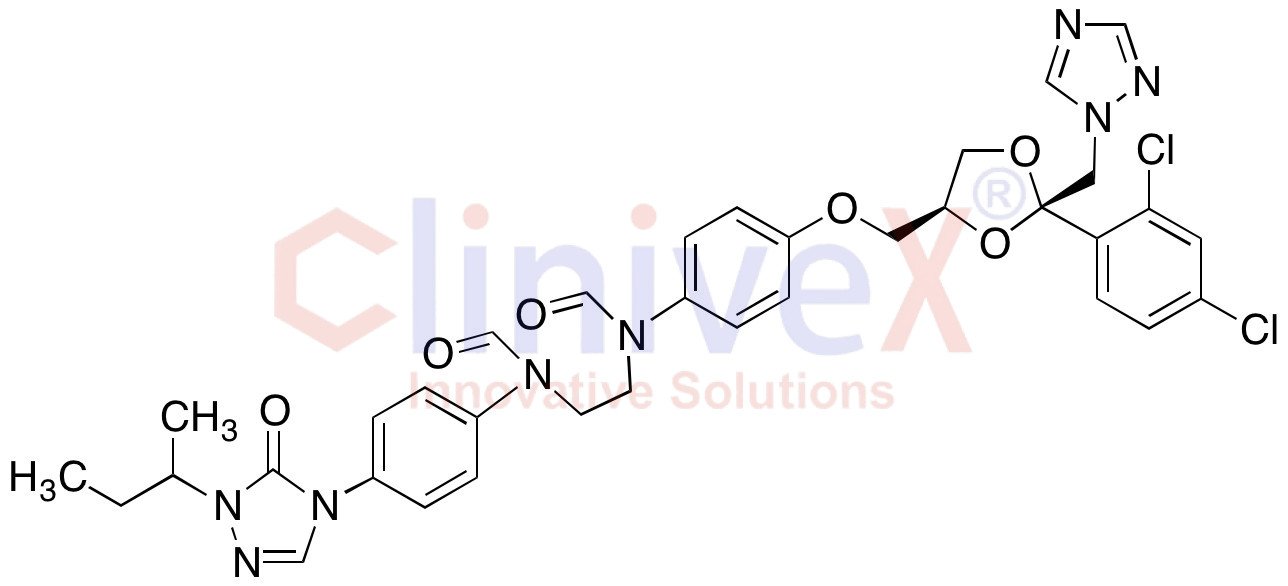 Itraconazole Desethylene-seco-piperazine Di-N-formyl Impurity