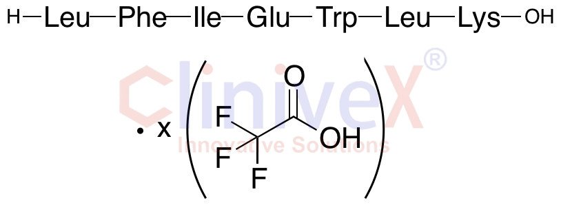 Leucyl-Phenylalanyl-Isoleucyl-Glutamyl-Tryptophyl-Leucyl-Lysine xTFA Salt