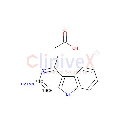 3-Amino-1-methyl-5H-pyrido[4,3-b]indole-13C2,15N Acetate