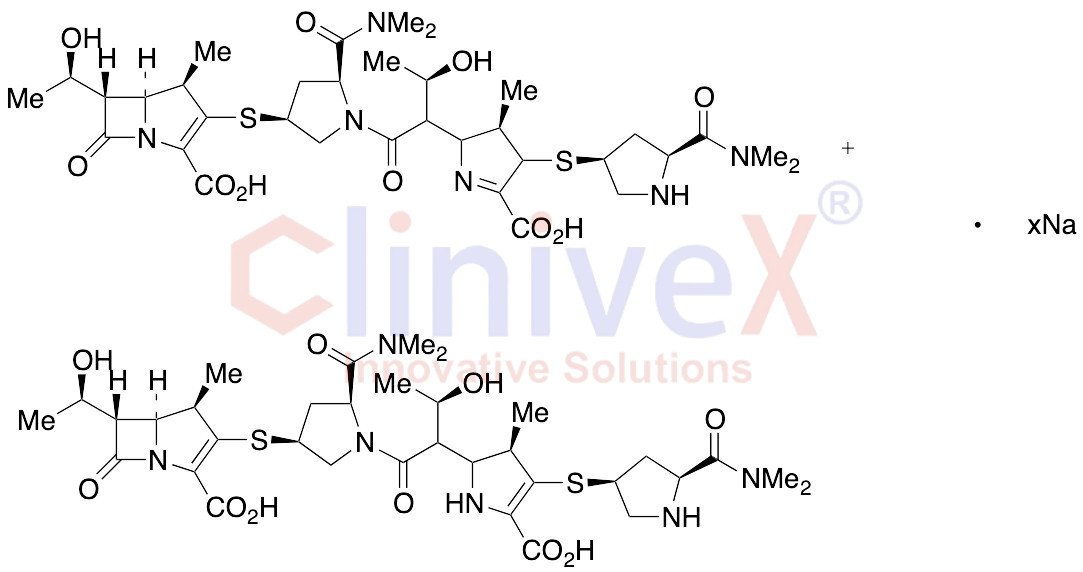 Meropenem Dimer Impurity Sodium Salt (>90% purity)(Mixture of double bond isomers)
