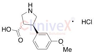 (3S,4R)-4-(3-Methoxyphenyl)-3-pyrrolidinecarboxylic Acid Hydrochloride