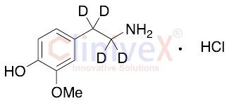3-Methoxy Dopamine-d4 Hydrochloride (Major)