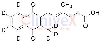 trans-Trideuteromethyl-3-(5?-carboxy-3?-methyl-2’-pentenyl)-1,4-naphthoquinone-5,6,7,8-D4