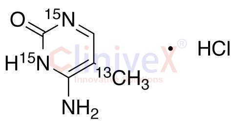5-Methyl Cytosine-13C,15N2 Hydrochloride