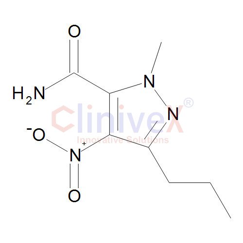 1-Methyl-4-nitro-3-propylpyrazole-5-carboxamide