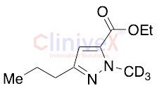 1-Methyl-3-propyl-1H-pyrazole-5-carboxylic Acid Ethyl Ester-d3