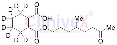 2-(((4-Methyl-7-oxyooctyl)oxy)carbonyl)(cyclohexane-D8)carboxylic Acid (Mixture of Diastereomers)
