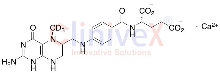 5-(Methyl-d3)tetrahydrofolic Acid Calcium Salt (Mixture of Diastereomers)