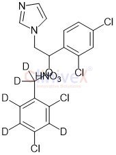 (±)-Miconazole-d5 Nitrate (2,4-dichlorobenzyloxy-d5)