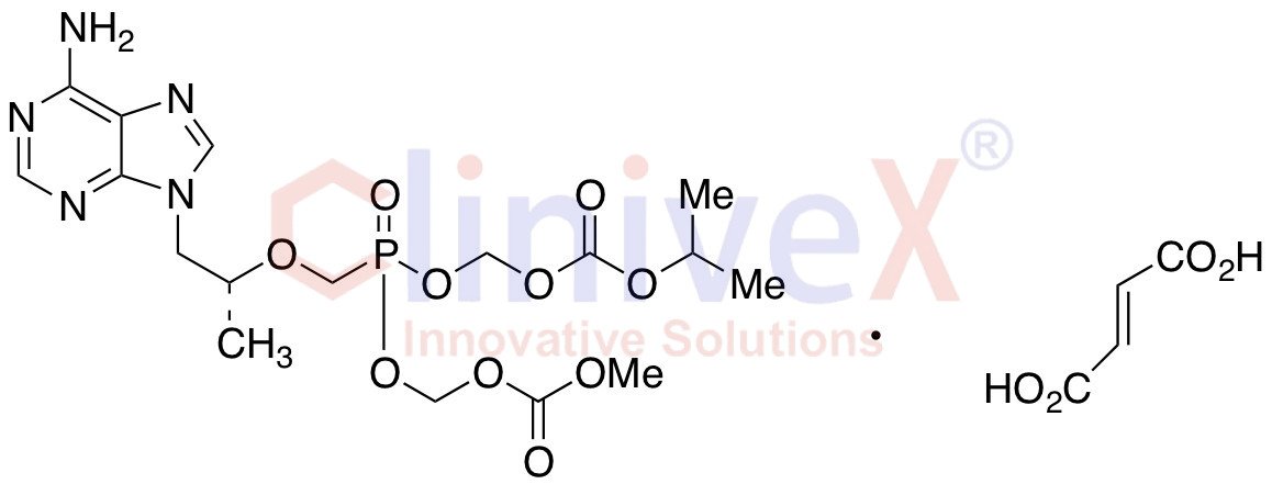MOC-POC Tenofovir Fumarate Salt (Mixture of Diastereomers)