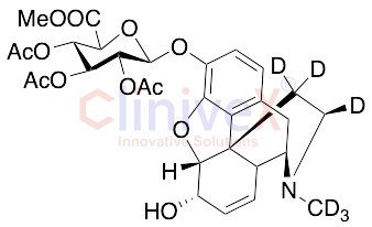 Morphine 3-(Tri-O-acetyl-beta-D-glucuronide) Methyl Ester-d6