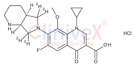 rac cis-Moxifloxacin-d4 Hydrochloride (Major)