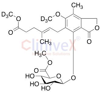 Mycophenolic Acid Methyl Ester-d6 6-(beta-D-glucuronic Acid Methyl Ester)