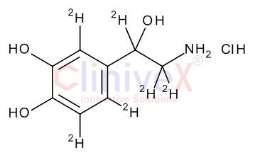 DL-Norepinephrine-d6 Hydrochloride, 85%