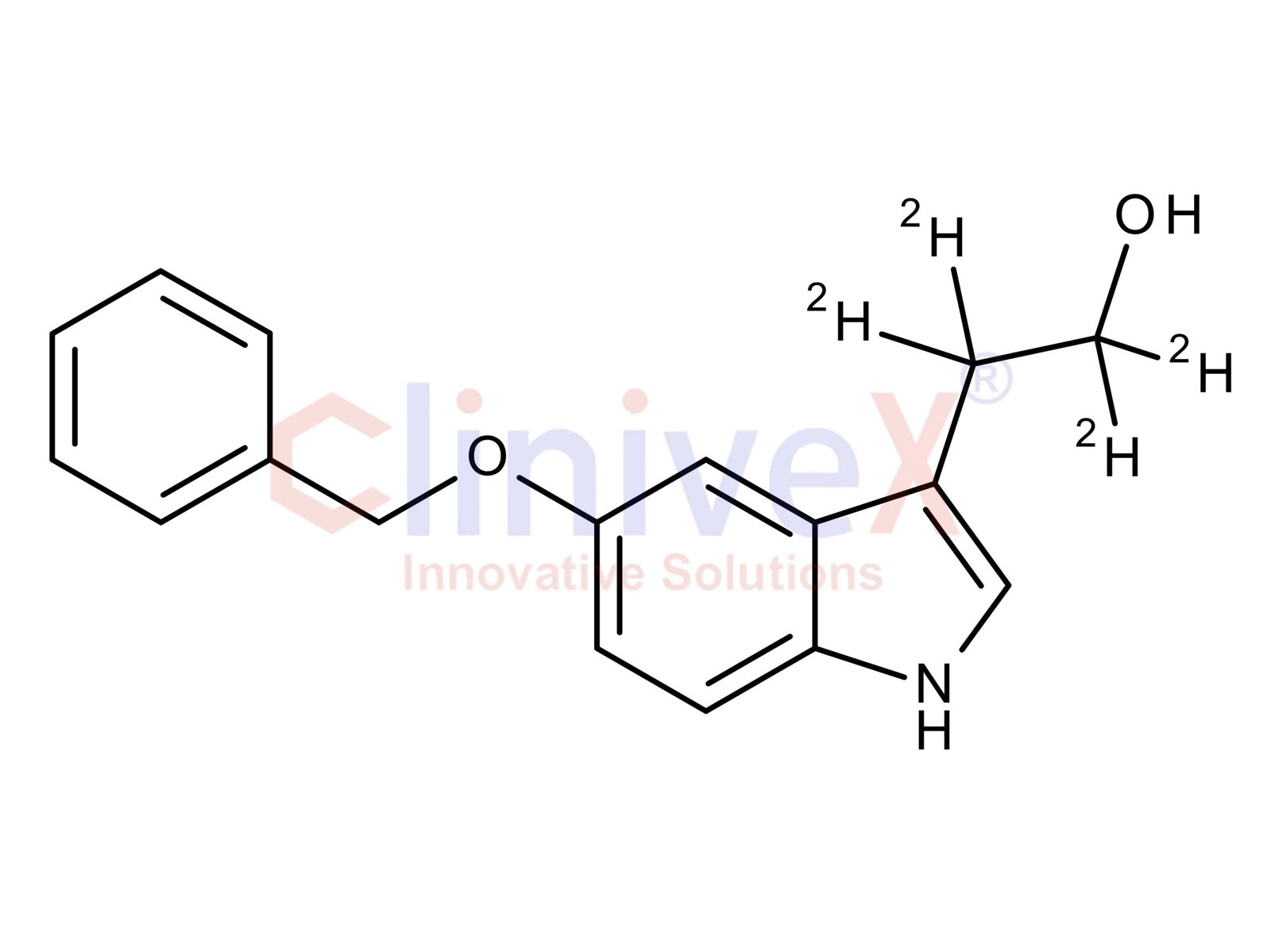 5-(Phenylmethoxy)-1H-indole-3-ethan-Alpha,Alpha,Beta,Beta-d4-ol