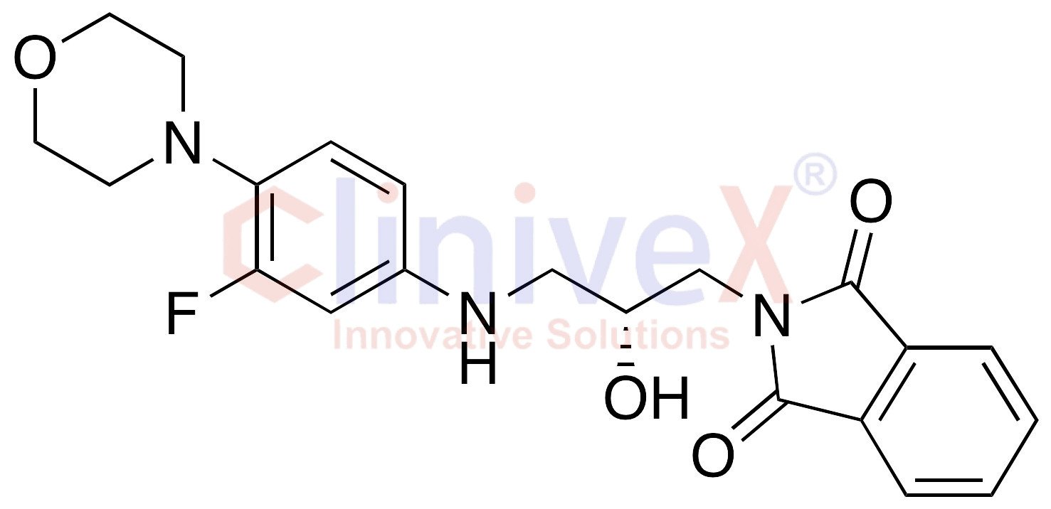 N-(3-Phthalimido-2-(R)-hydroxypropyl)-3-fluoro-4-(morpholinyl)aniline