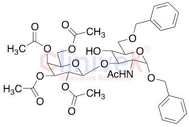 Phenylmethyl 2-(Acetylamino)-2-deoxy-6-O-(phenylmethyl)-3-O-(2,3,4,6-tetra-O-acetyl-Beta-D-galactopyranosyl)-Alpha-D-glucopyranoside