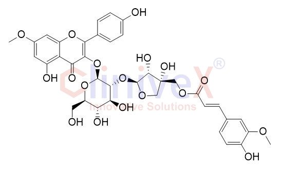 3-O-[5”’-O-feruloyl-beta-D-apiofuranosyl(1”’->2”)-beta-D-glucopyranosyl] rhamnocitrin