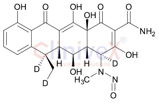 (4S,4aR,5S,5aR,6R,12aS)-3,5,10,12,12a-Pentahydroxy-6-(methyl-d)-4-(methyl(nitroso)amino)-1,11-dioxo-1,4,4a,5,5a,6,11,12a-octahydrotetracene-4,6-d2-2-carboxamide