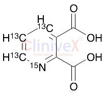 2,3-Pyridinedicarboxylic Acid-13C3, 15N