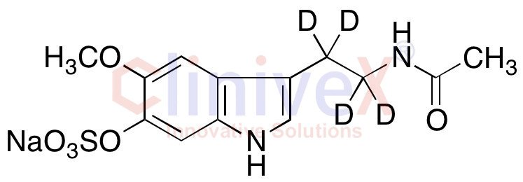 6-Sulfatoxy Melatonin-d4 (Major) Sodium Salt