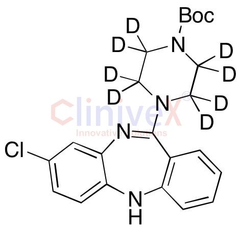 4-(8-Chloro-5H-dibenzo[b,e][1,4]diazepin-11-yl)-1-piperazinecarboxylic Acid-d8 1,1-Dimethylethyl Ester