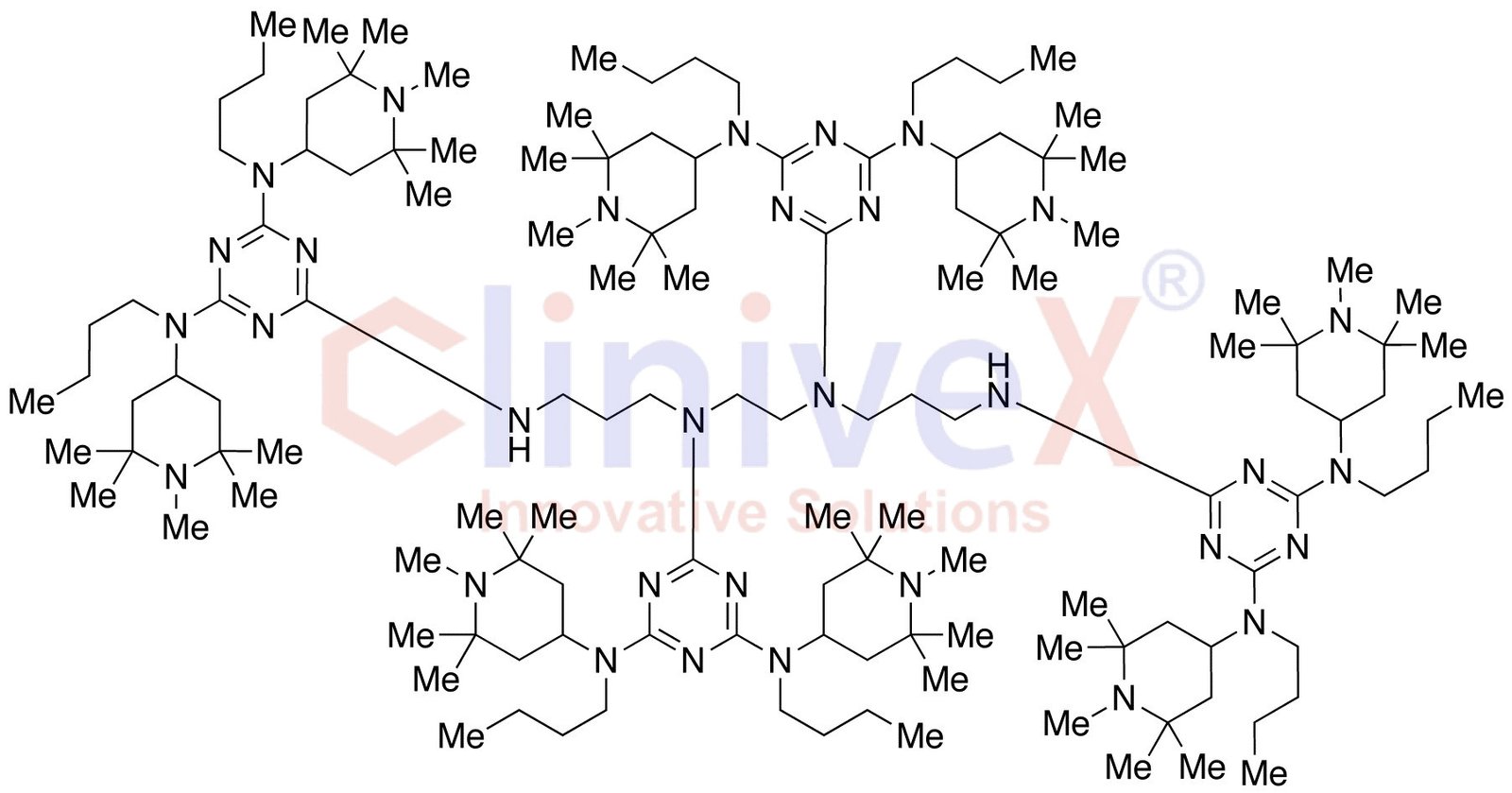 1,5,8,12-Tetrakis[4,6-bis(N-butyl-N-1,2,2,6,6-pentamethyl-4-piperidylamino)-1,3,5-triazin-2-yl]-1,5,8,12-tetraazadodecane