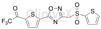 3-[(2-Thienylsulfonyl)methyl]-5-[5-trifluoroacetyl-thien-2-yl]-1,2,4-oxadiazole