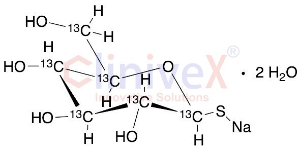 1-Thio-Beta-D-glucose-13C6 Sodium Salt Dihydrate (~90%)
