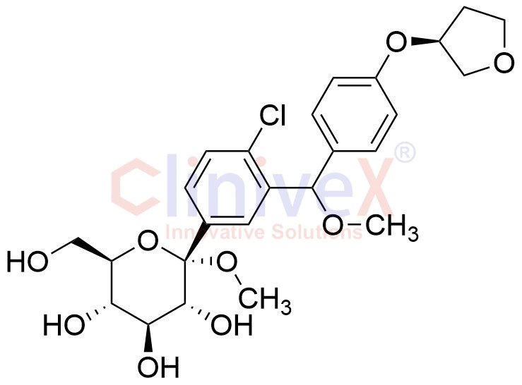 4-(3-Tetrahydrofuranyl-oxy)phenylmethoxy-2-methoxy Empagliflozin
