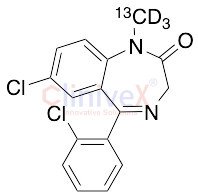 Chlorodiazepam-13C,D3