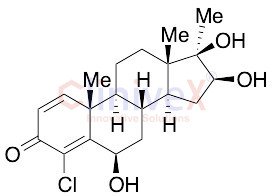 4-Chloro-17alphalpha-methyl-6beta,16beta,17beta-trihydroxy-1,4-androstadien-3-one