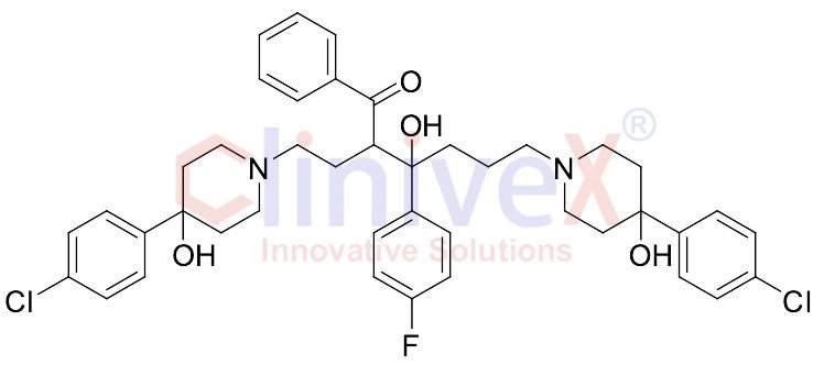 6-(4-(4-Chlorophenyl)-4-hydroxypiperidin-1-yl)-2-(2-(4-(4-chlorophenyl)-4-hydroxypiperidin-1-yl)ethyl)-3-(4-fluorophenyl)-3-hydroxy-1-phenylhexan-1-one